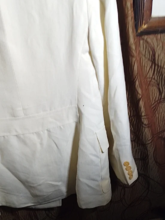 Ralph Lauren Off-White Double-Breasted Blazer - Picture 11 of 14